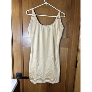 Spanx OnCore Seamless Full Slip Nude Shapewear Dress Womens 2X 18 Chest 32L